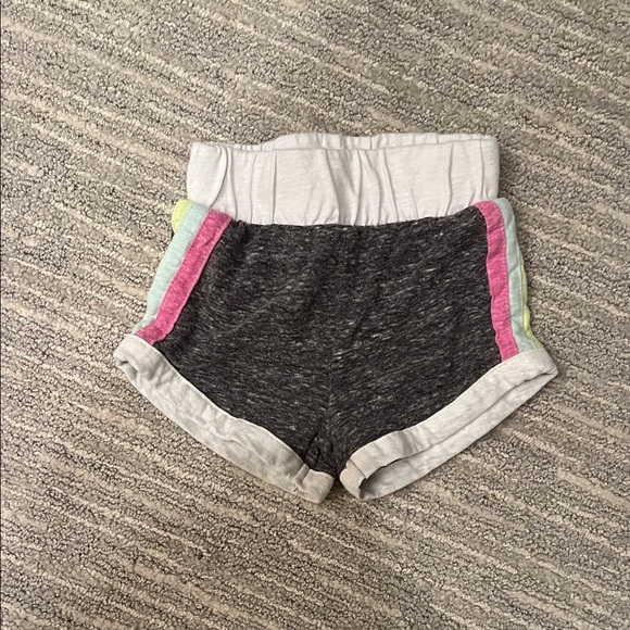 Miki Miette Other - Miki Miette Baby Girl Grey Shorts with Pastel Side Stripes 12M Spring summer